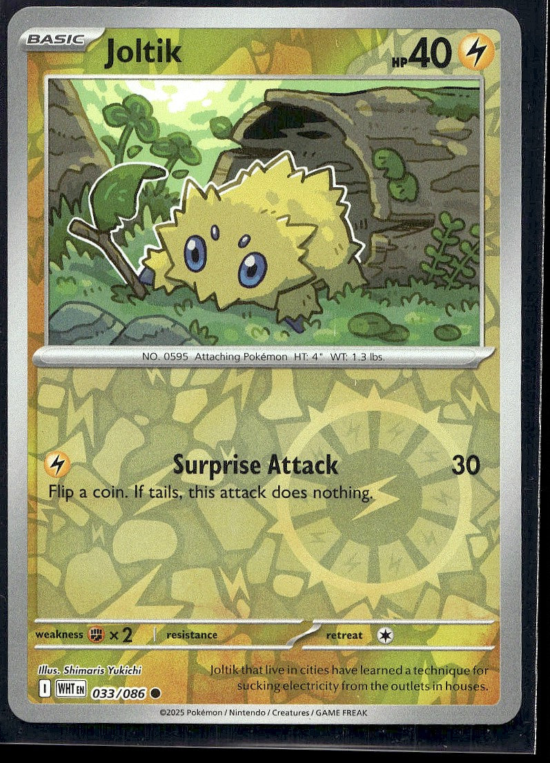 Joltik 033/086 SV: White Flare Reverse Holo LP