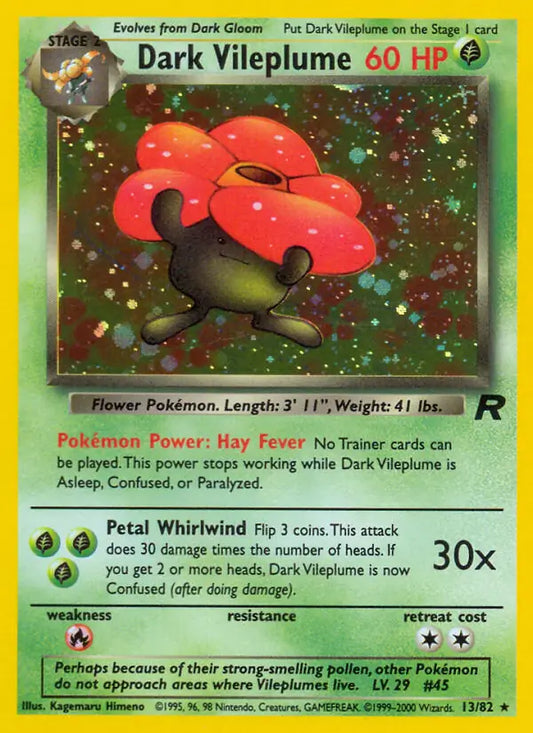 Dark Vileplume (13) 13/82 Team Rocket