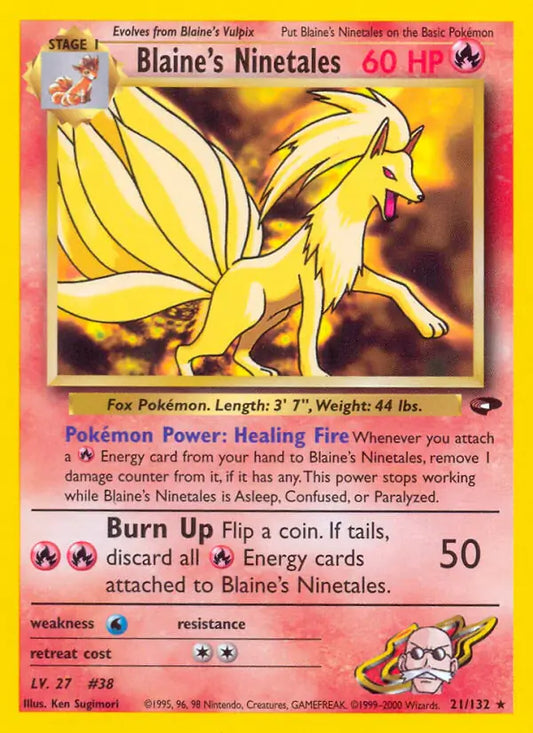 Blaine's Ninetales 021/132 Gym Challenge [Unlimited]