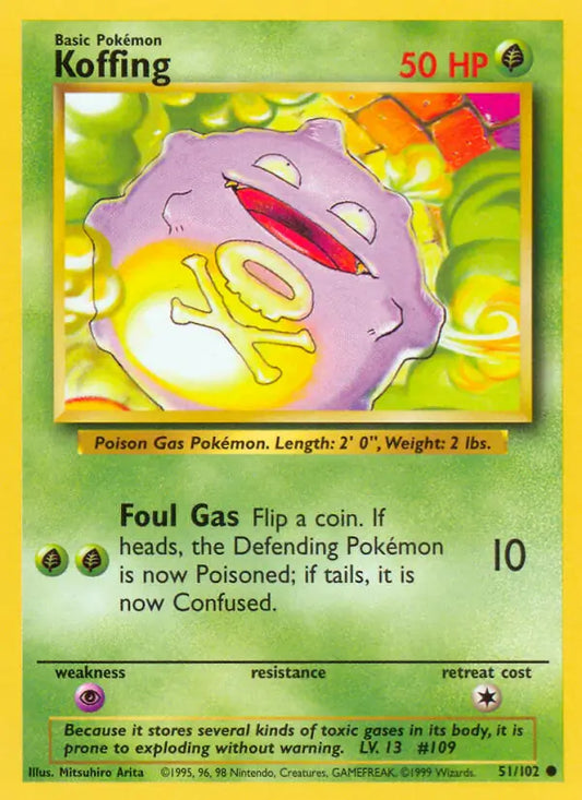 Koffing (51/102) [Base Set - Unlimited]