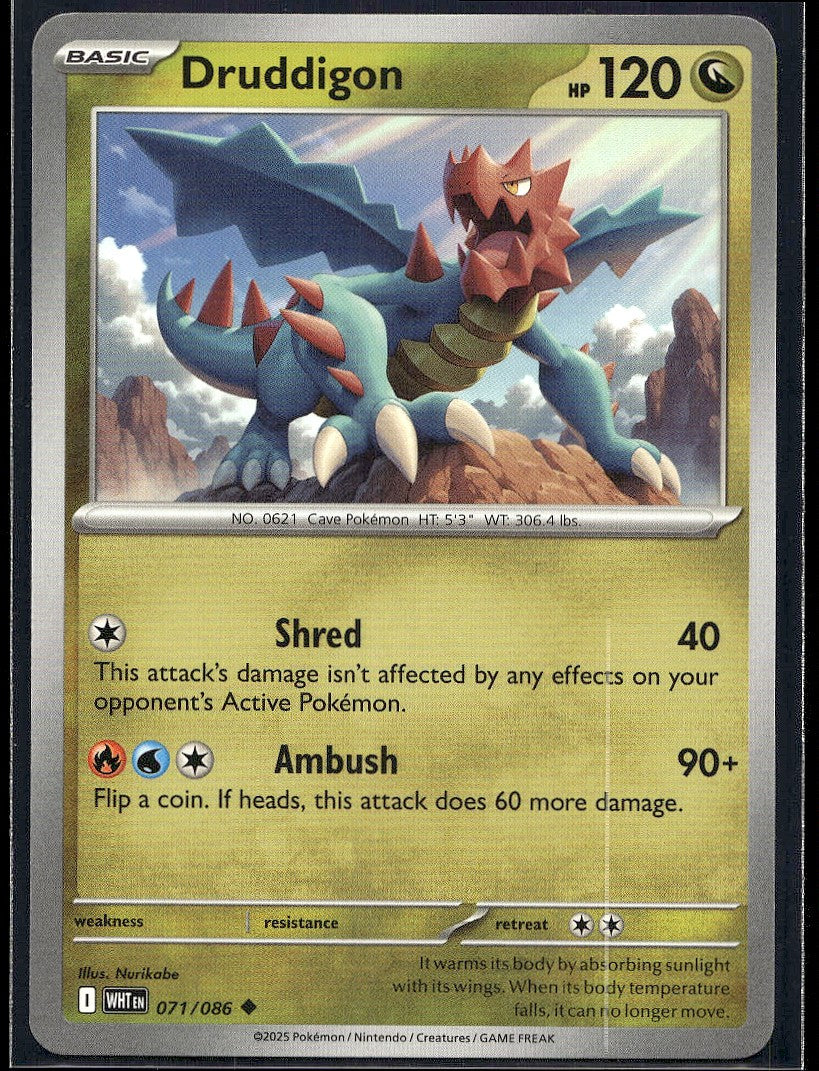 Druddigon 071/086 SV: White Flare LP