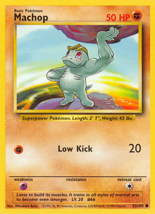 Machop (52/102) [Base Set - Unlimited]