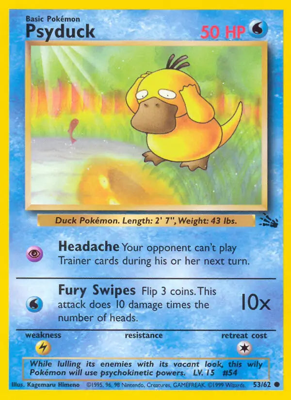 Psyduck (53/62) [Fossil - Unlimited]