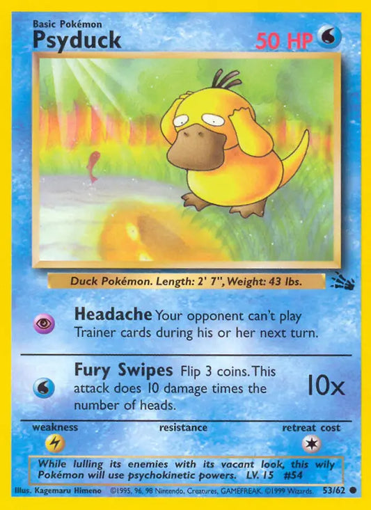 Psyduck (53/62) [Fossil - Unlimited]