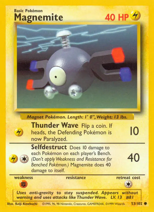 Magnemite (53/102) [Base Set - Unlimited]