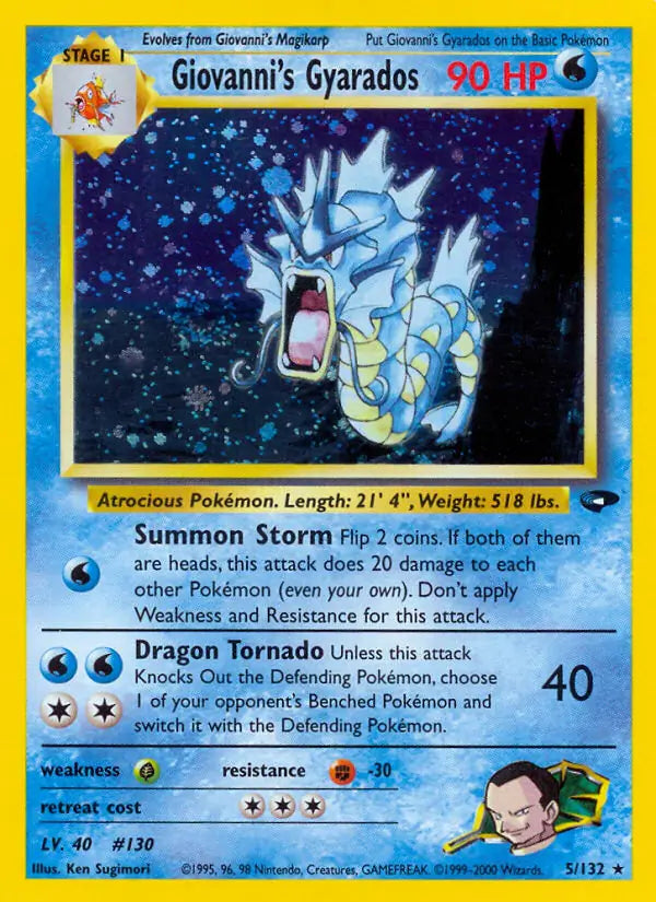 Giovanni's Gyarados 005/132 Gym Challenge [Unlimited]