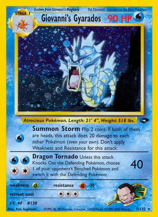 Giovanni's Gyarados 005/132 Gym Challenge [Unlimited]