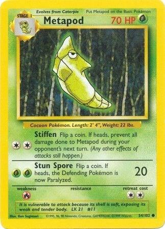 Metapod (54/102) [Base Set - Unlimited]