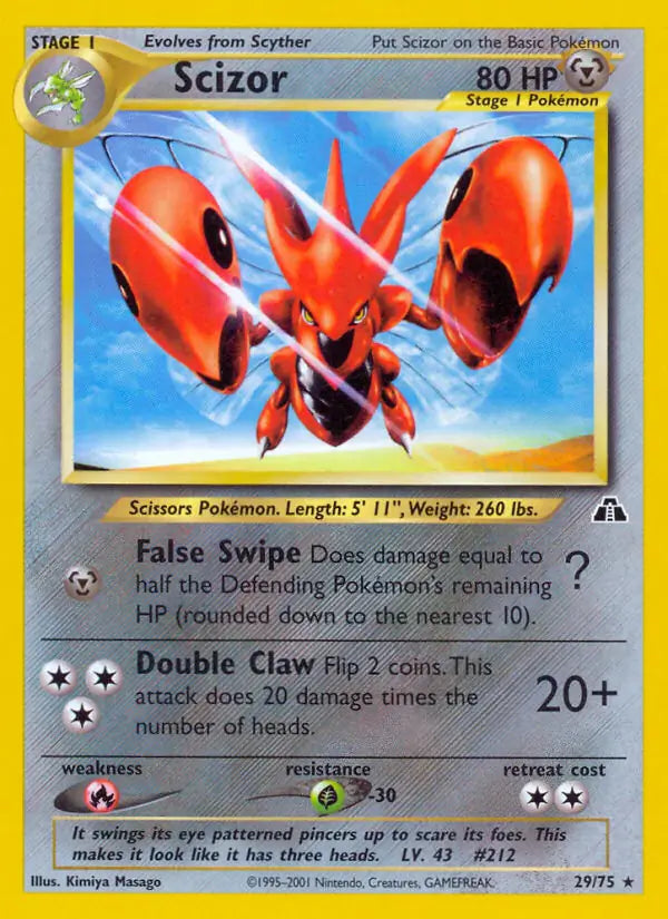 Scizor 29/75 Neo Discovery [Unlimited]