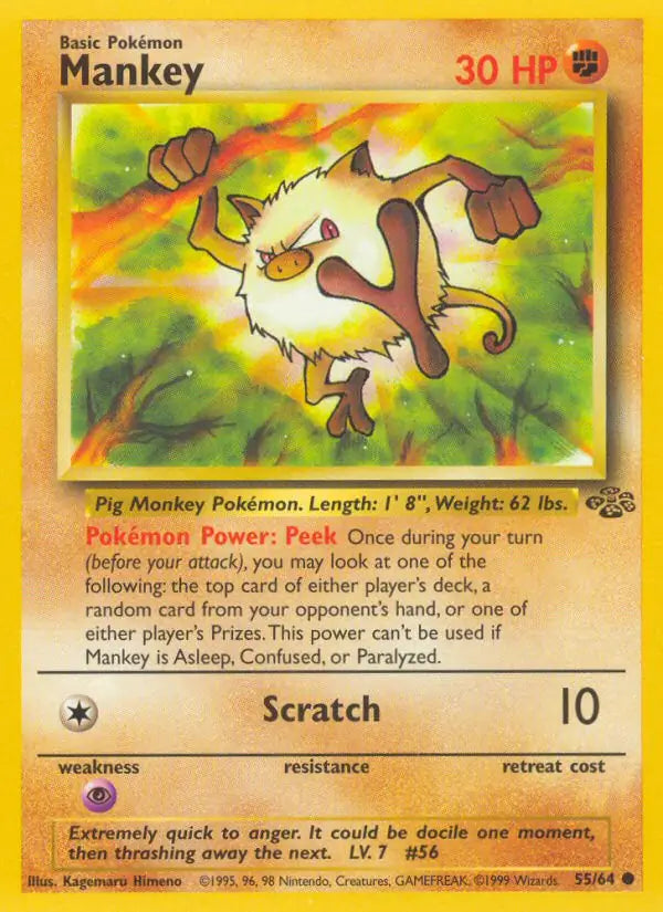 Mankey (55/64) [Jungle - Unlimited]