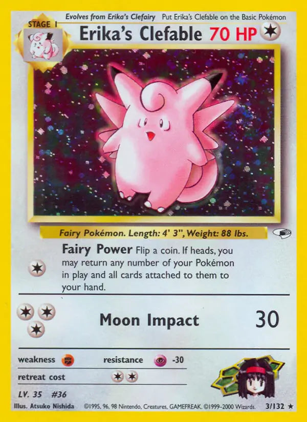 Erika's Clefable 003/132 Gym Heroes [Unlimited]