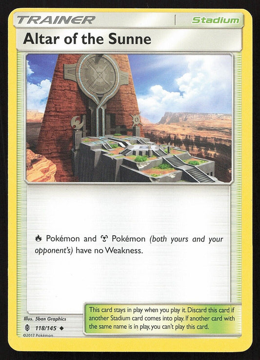 Pokemon TCG - Altar Of The Sunne 118/145 - Guardians Rising - Moderately Played