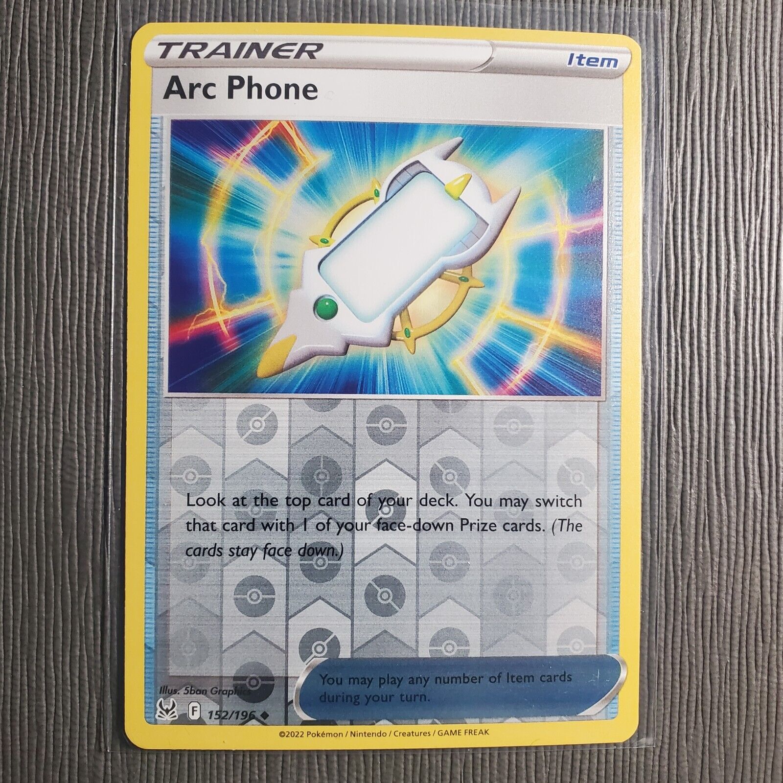 Pokemon TCG Arc Phone [Reverse Holo] 152/196 Lost Origin Trainer Uncommon MP