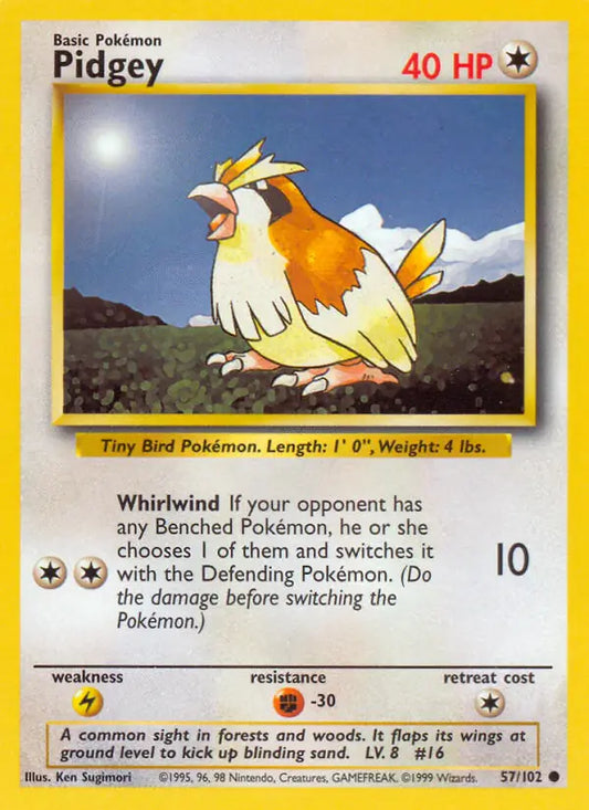 Pidgey (57/102) [Base Set - Unlimited]
