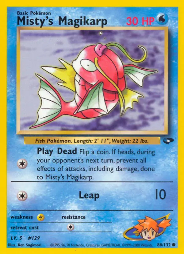 Misty's Magikarp 088/132 Gym Challenge [Unlimited]