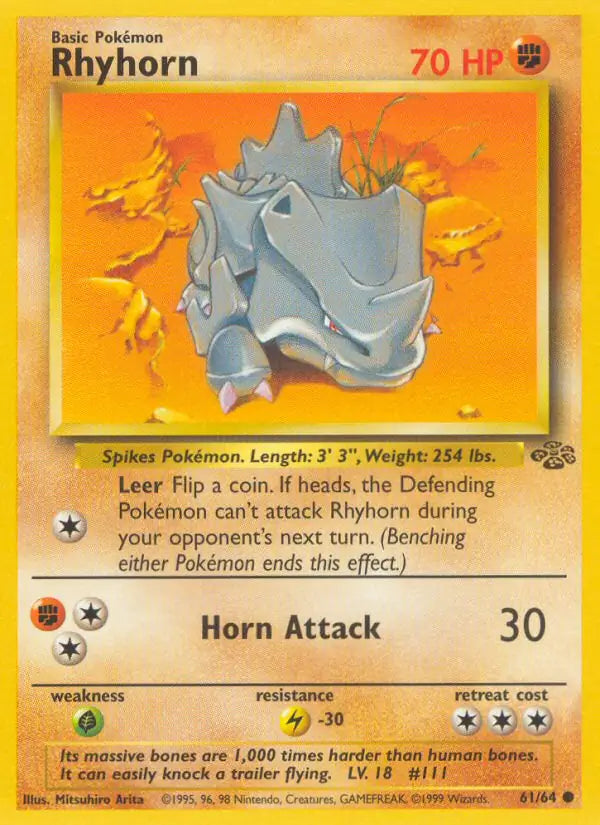 Rhyhorn (61/64) [Jungle - Unlimited]