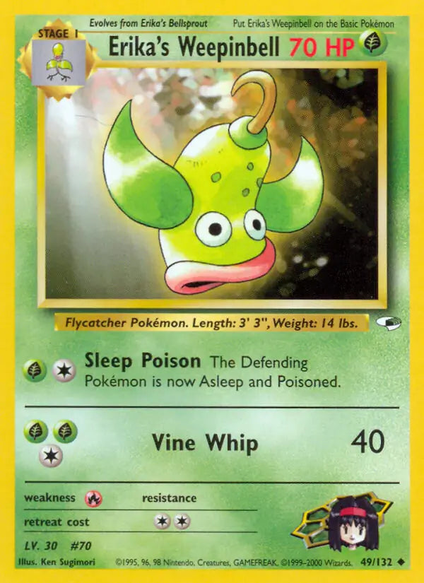 Erika's Weepinbell (49) 049/132 Gym Heroes [Unlimited]