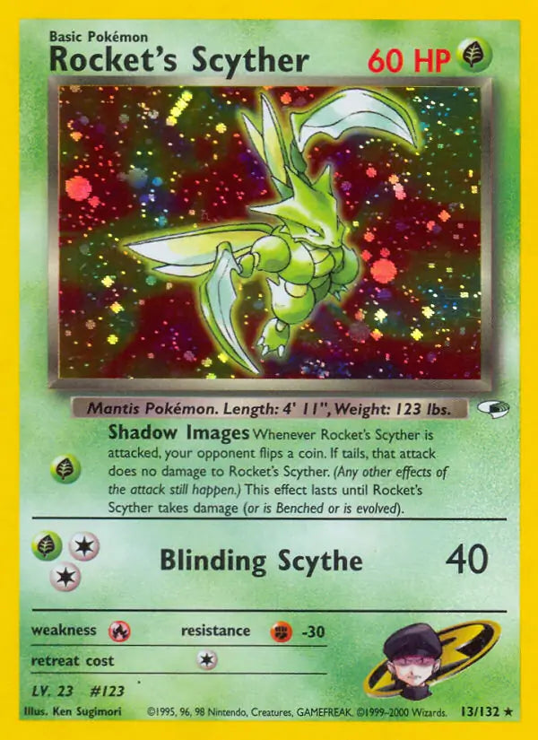 Rocket's Scyther 013/132 Gym Heroes [Unlimited]