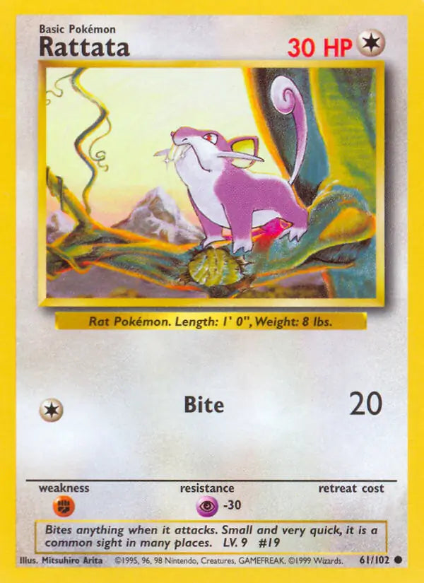 Rattata (61/102) [Base Set - Unlimited]
