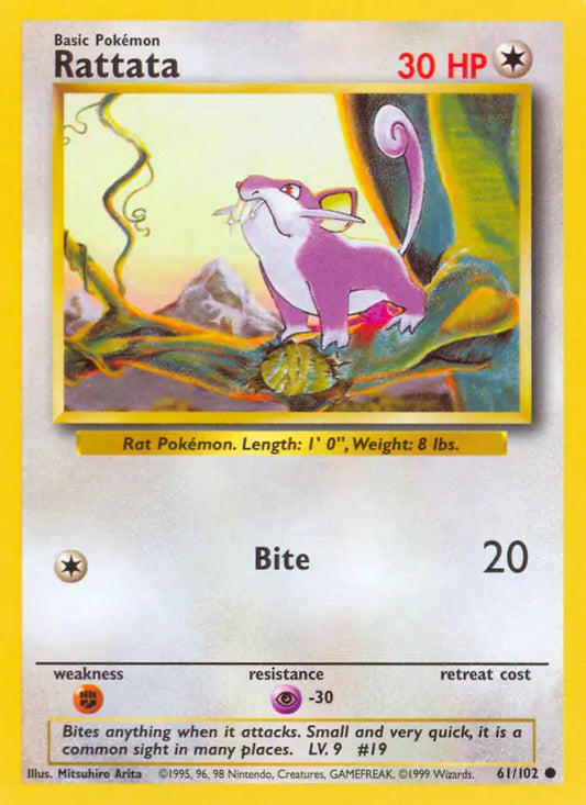 Rattata (61/102) [Base Set - Unlimited]