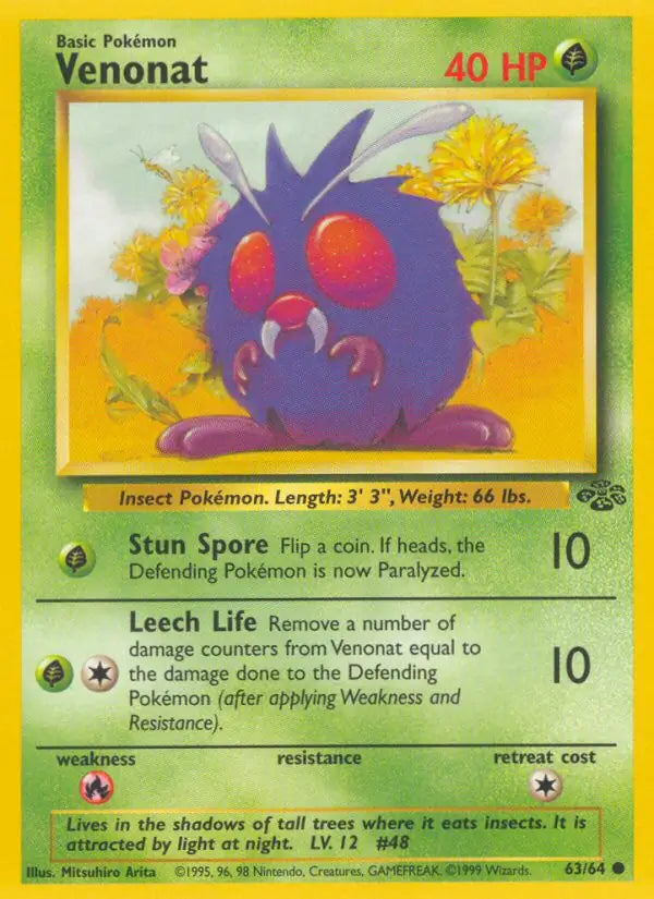 Venonat (63/64) [Jungle - Unlimited]