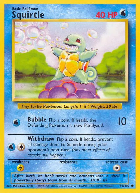 Squirtle (63/102) [Base Set - Unlimited]
