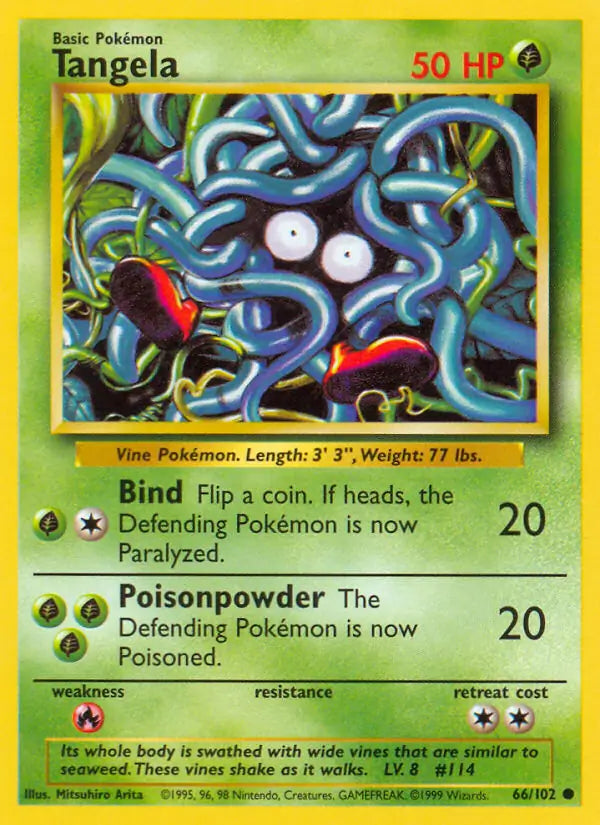 Tangela (66/102) [Base Set - Unlimited]