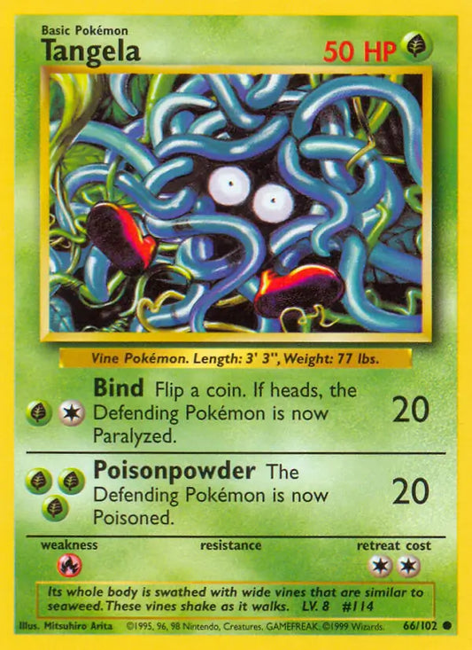 Tangela (66/102) [Base Set - Unlimited]