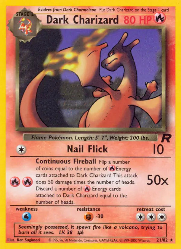 Dark Charizard (21) 21/82 Team Rocket