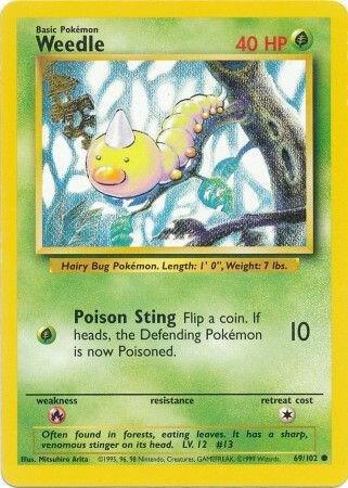 Weedle (69/102) [Base Set - Unlimited]