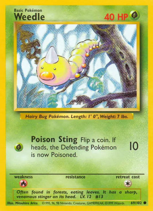 Weedle (69/102) [Base Set - Unlimited]