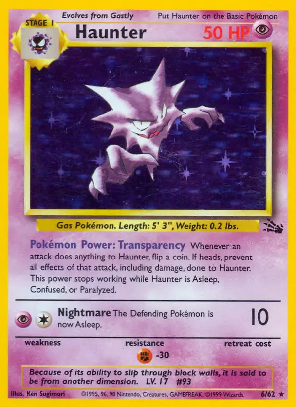 Haunter (6/62) [Fossil - Unlimited]