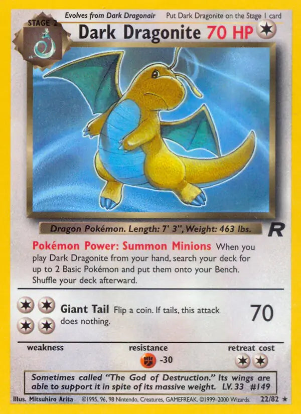 Dark Dragonite (22) 22/82 Team Rocket