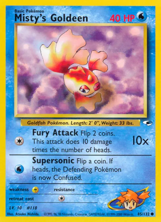 Misty's Goldeen (85) 085/132 Gym Heroes [Unlimited]