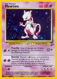 Mewtwo 010/130 Base Set 2