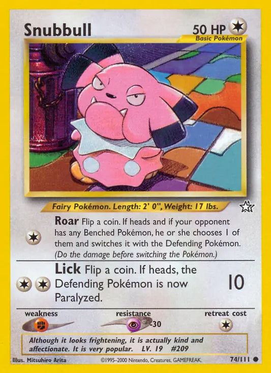 Snubbull 74/111 Neo Genesis [Unlimited]