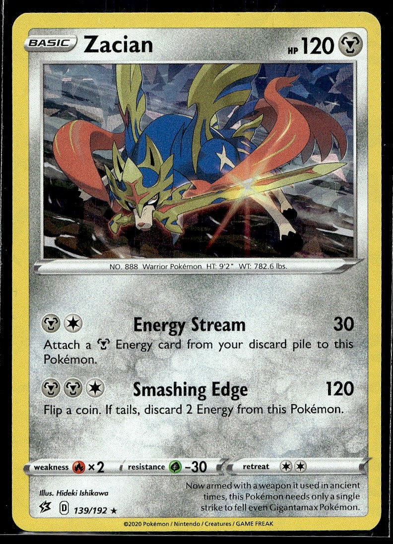 Zacian - (Cracked Ice Holo) 139/192 Deck Exclusives LP