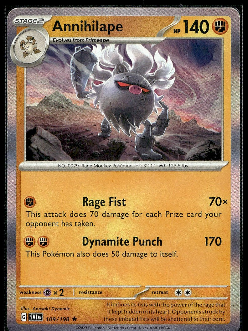 Annihilape 109/198 SV01: Scarlet & Violet Base Set Holo LP