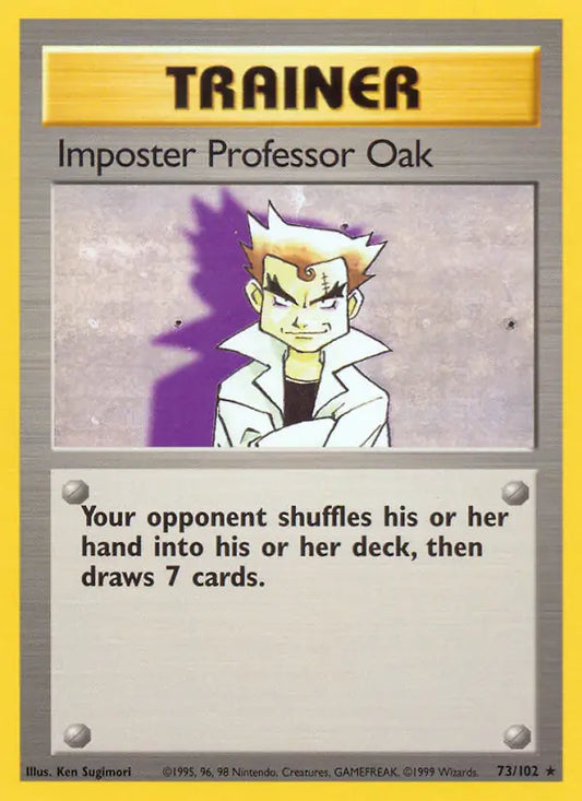 Imposter Professor Oak (73/102) [Base Set - Unlimited]