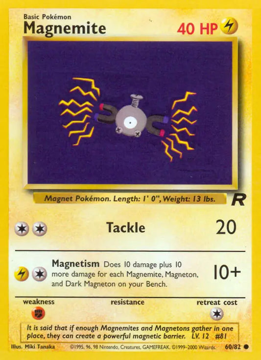 Magnemite 60/82 Team Rocket