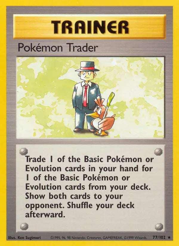 Pokemon Trader (77/102) [Base Set - Unlimited]
