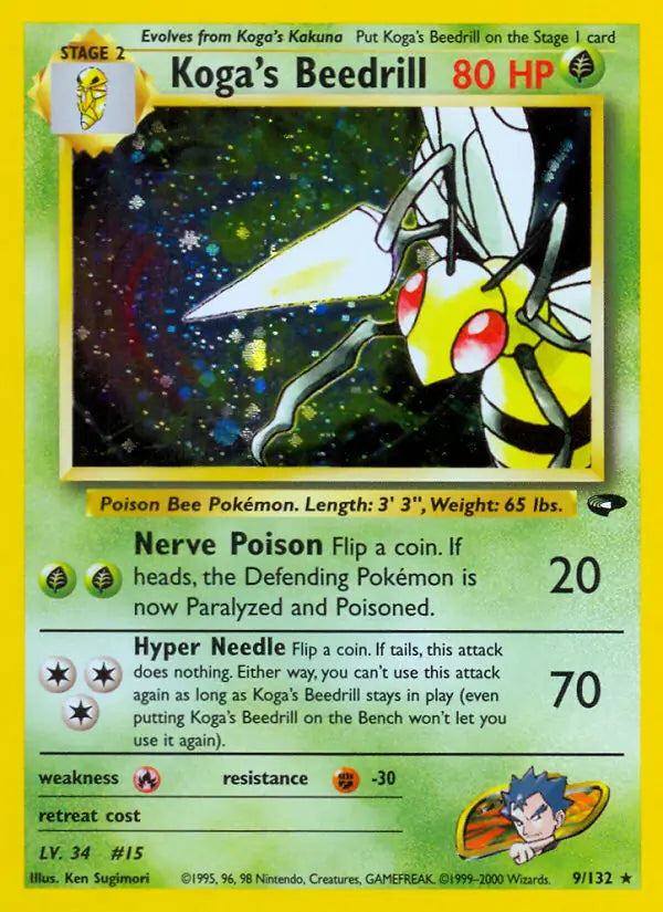 Koga's Beedrill 009/132 Gym Challenge [Unlimited]