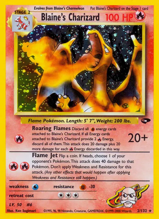 Blaine's Charizard 002/132 Gym Challenge [Unlimited]