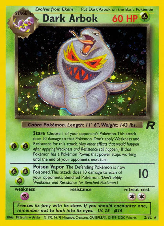 Dark Arbok (2) 02/82 Team Rocket