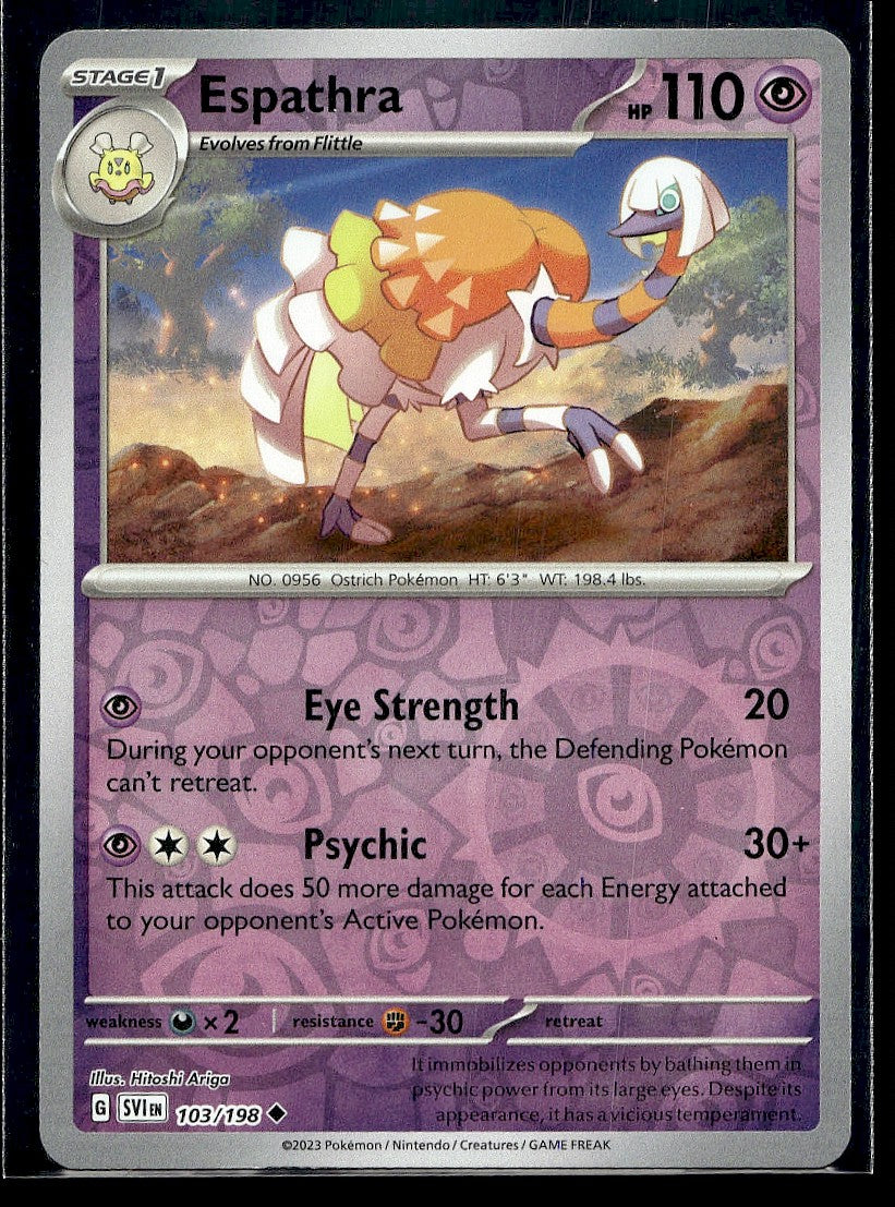 Espathra 103/198 SV01: Scarlet & Violet Base Set Reverse Holo LP