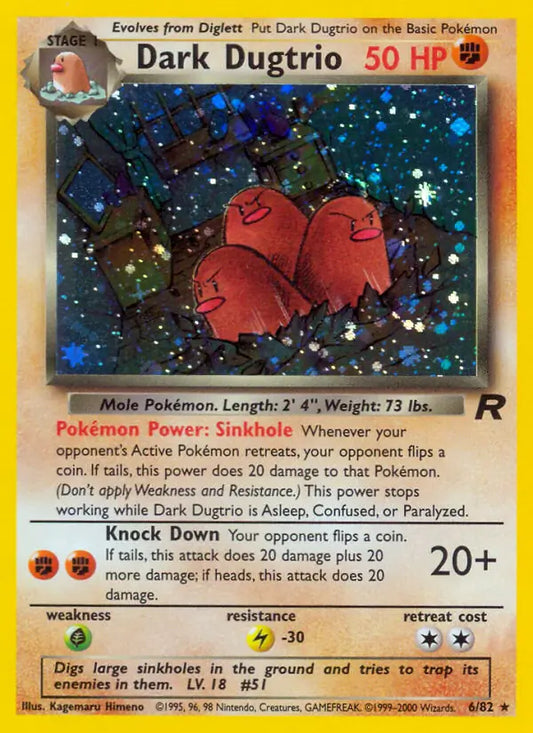 Dark Dugtrio (6) 06/82 Team Rocket