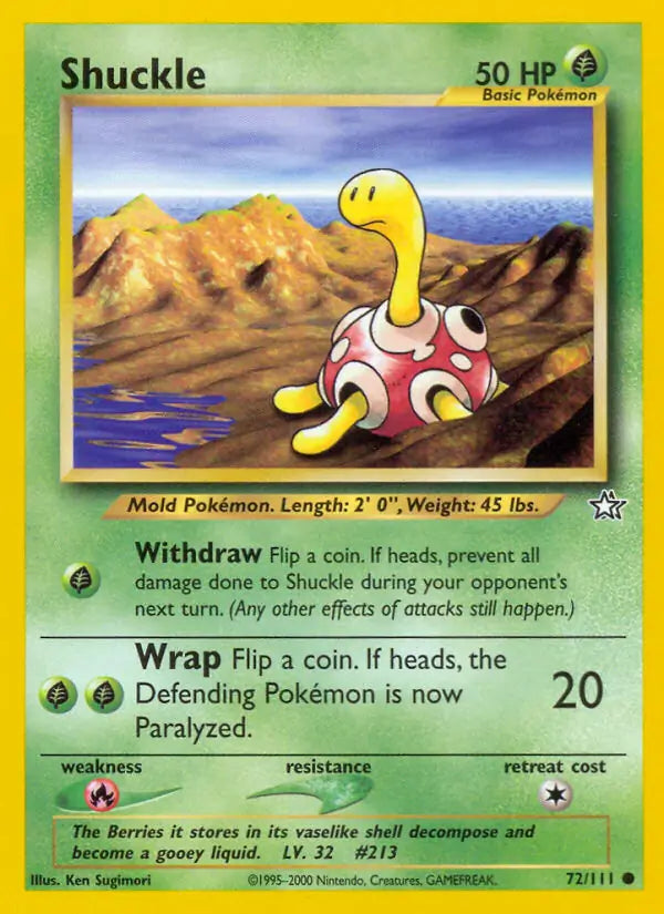 Shuckle 072/111 Neo Genesis [Unlimited]