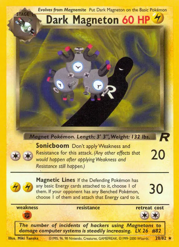 Dark Magneton (28) 28/82 Team Rocket