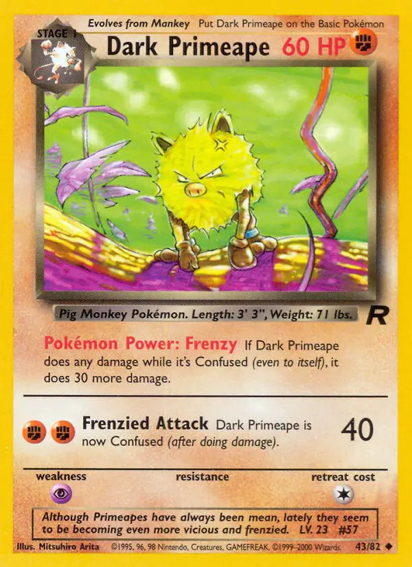 Dark Primeape 43/82 Team Rocket