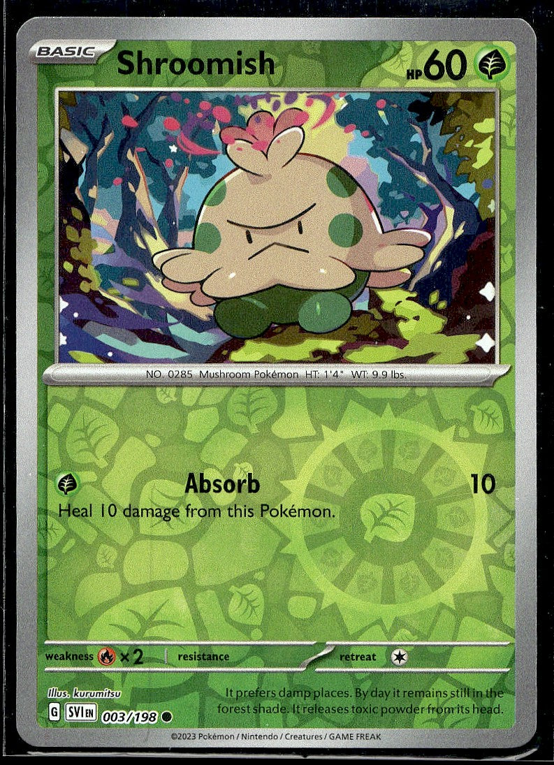Shroomish 003/198 SV01: Scarlet & Violet Base Set Reverse Holo LP